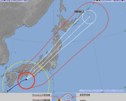 田尻マリーナへ台風接近中